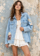 Load image into Gallery viewer, Denim Shacket - CORNFLOWER
