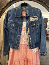 Load image into Gallery viewer, Lace denim jacket
