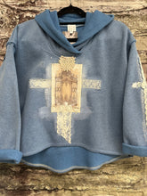 Load image into Gallery viewer, Sweatshirt - Cropped - DENIM: SALE
