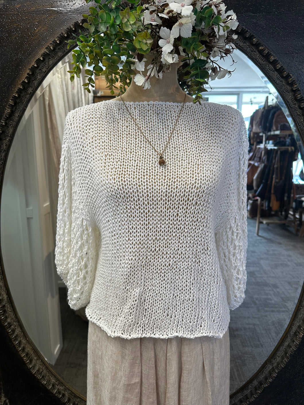 Billie Cotton Knit white