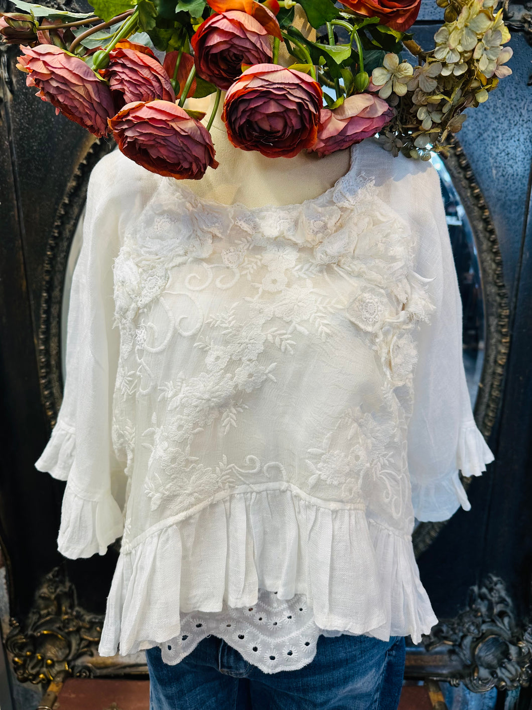 Linen Gauze - WHITE