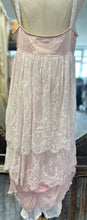 Load image into Gallery viewer, French Lace Ensemble including Chiffon Overtop - PINK &amp; WHITE

