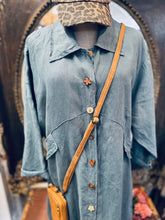 Load image into Gallery viewer, Linen Duster Coat - PACIFIC BLUE
