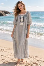 Load image into Gallery viewer, Prairie Dress: CHARCOAL CHECK
