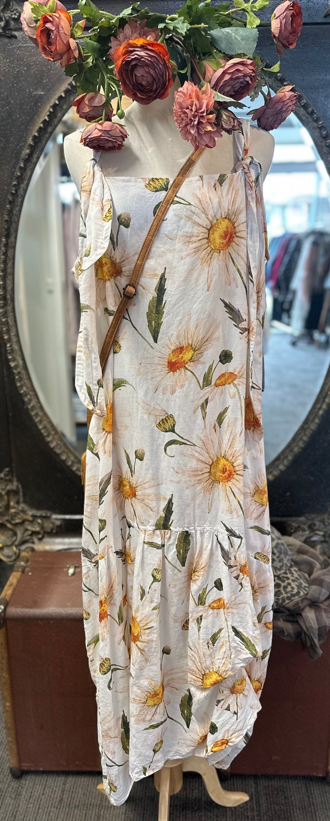 Dolly Dress - FLORAL LINEN