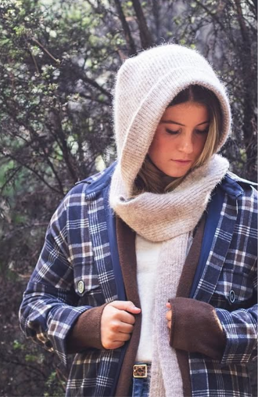 Hooded Scarf - FOSSIL