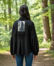 Load image into Gallery viewer, Boyfriend Patch Shirt - BLACK
