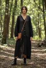 Load image into Gallery viewer, Armani Dress - BLACK GAUZE
