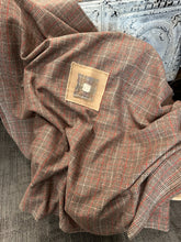 Load image into Gallery viewer, Wool Patch Blanket - CARAMEL BROWN
