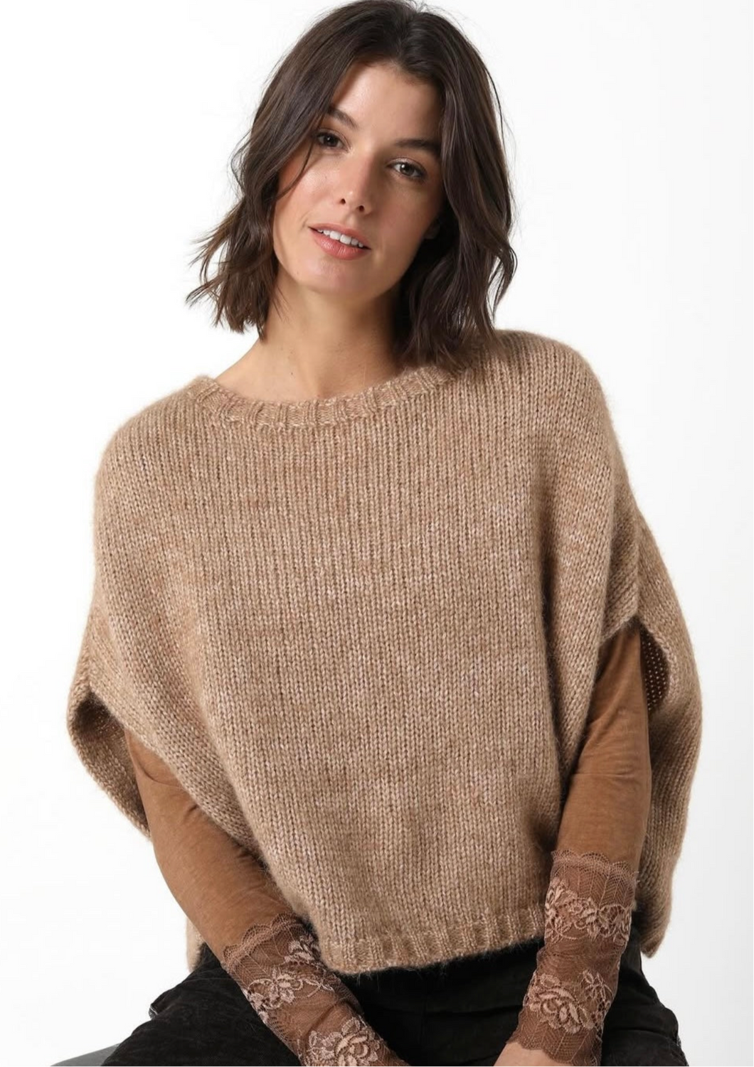 Alpaca Vest: COFFEE