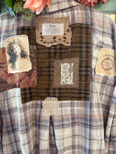 Load image into Gallery viewer, Patch Shirt - SKY PLAID
