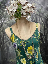 Load image into Gallery viewer, Emerald floral Slip dress
