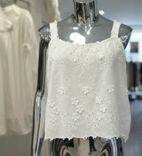 Load image into Gallery viewer, Broderie Daisy Cami - WHITE
