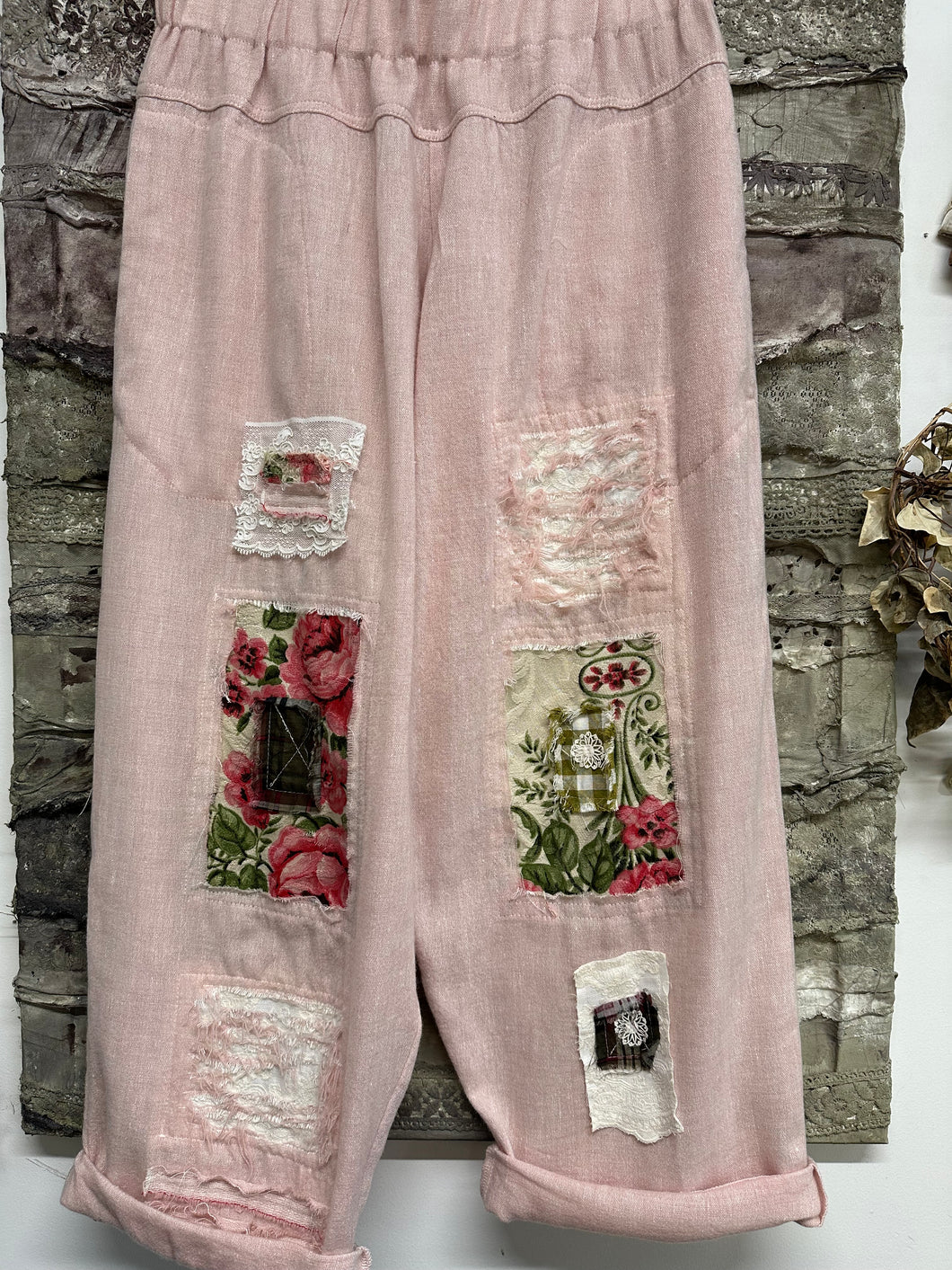 Patch Pants - PINK