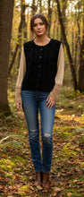 Load image into Gallery viewer, Vest - CREAM or BLACK
