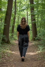 Load image into Gallery viewer, Patch Denims - BLACK WASH
