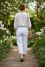 Load image into Gallery viewer, Patch Pant Jogger - WHITE
