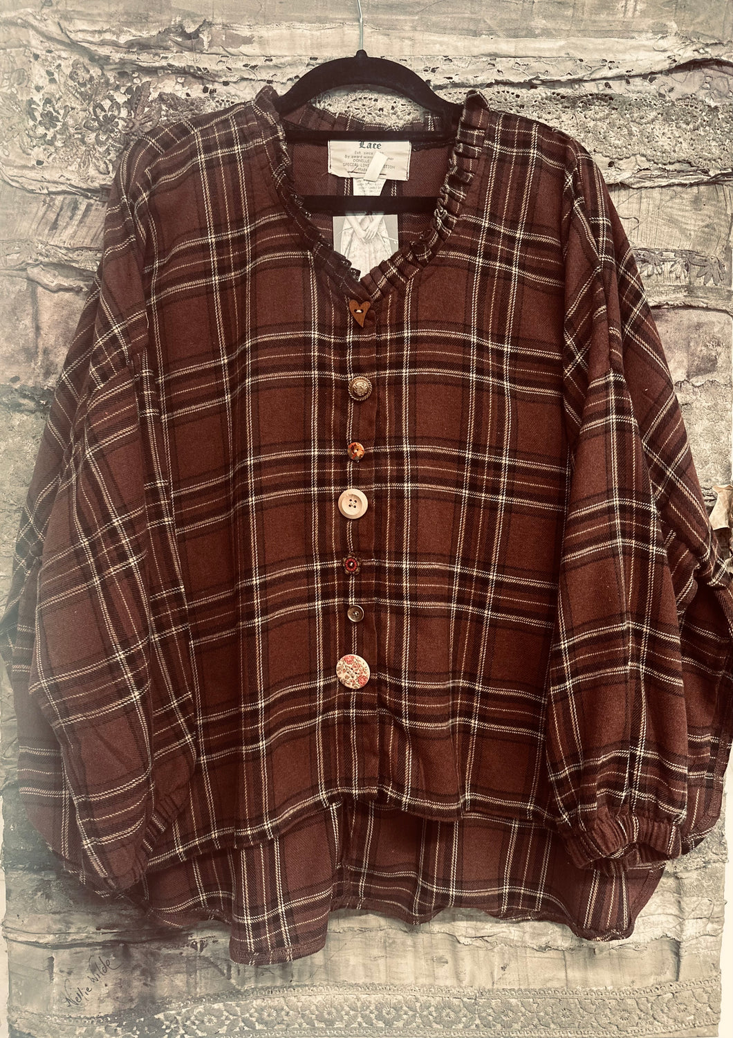 Armani: Tartan: CHOCOLATE