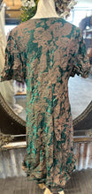 Load image into Gallery viewer, Valentina Dress - EMBOSSED EMERALD SATIN
