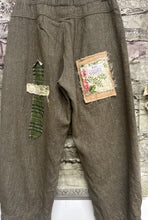 Load image into Gallery viewer, Wool Patch Pants - HERRINGBONE CHOCOLATE
