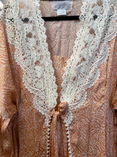 Load image into Gallery viewer, Origami Silk Duster Coat - CORAL BUFF
