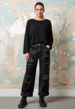 Load image into Gallery viewer, Patch Denims - BLACK

