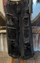 Load image into Gallery viewer, Patch Denims - BLACK
