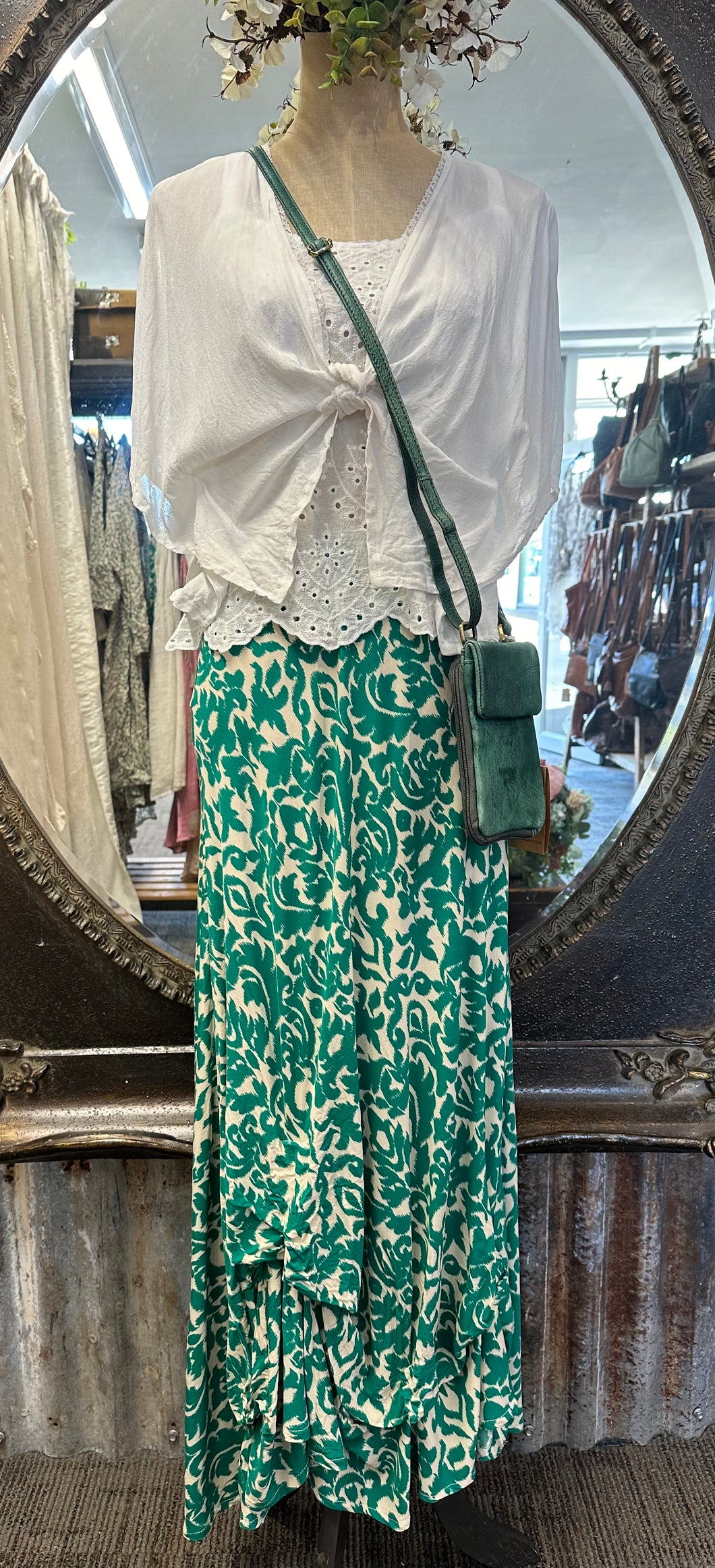 Emerald green Follie skirt