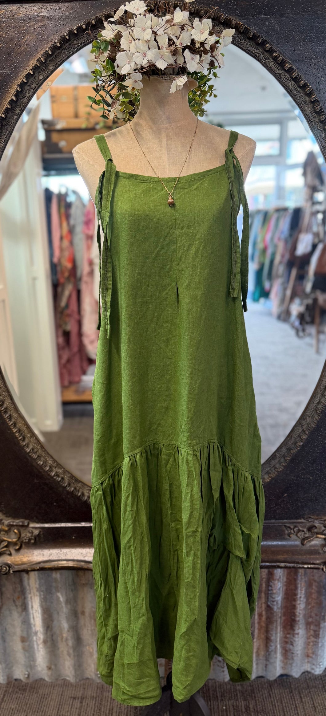 Kelly Linen Tie Dress