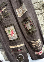 Load image into Gallery viewer, Wool Patch Pants - HERRINGBONE CHOCOLATE
