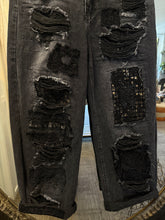 Load image into Gallery viewer, Patch Denims - BLACK
