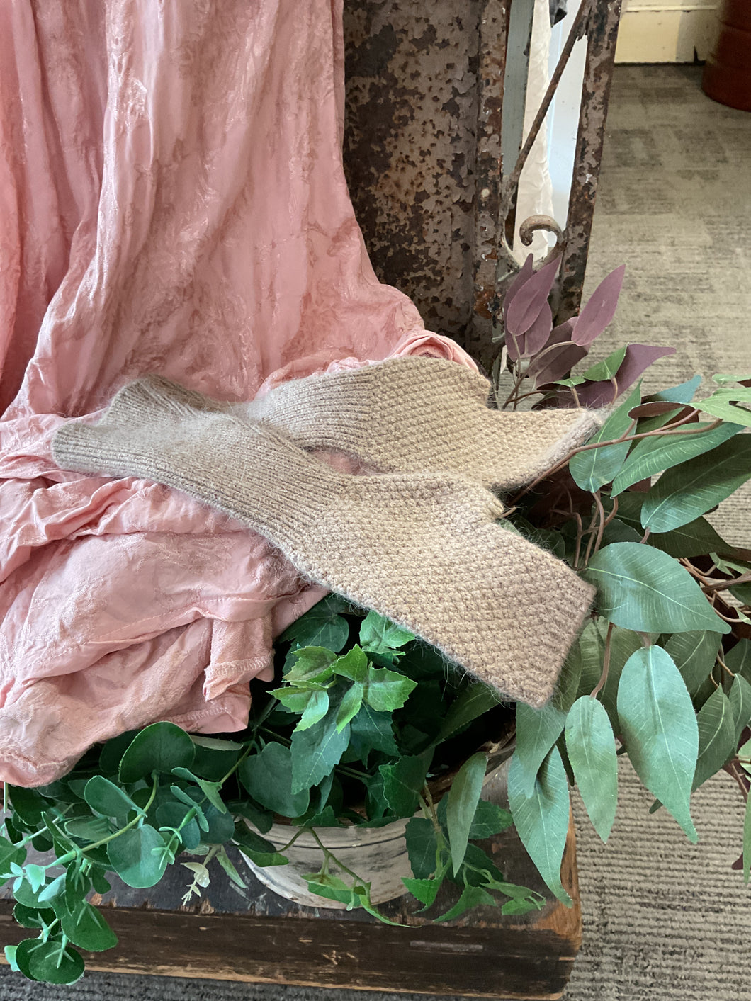 Gloves - Fingers Free: NATURAL
