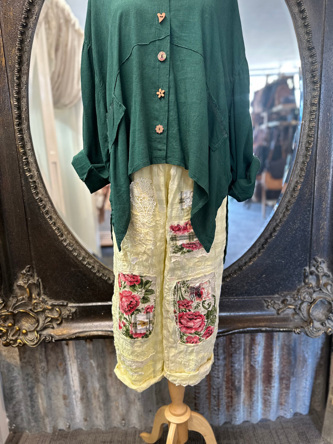 Patch Pants - BUTTERMILK