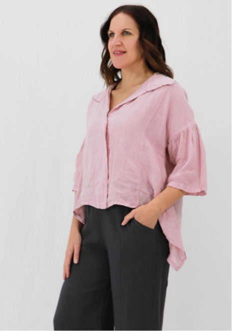 Isla Single Button Jacket - ROSE