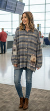 Load image into Gallery viewer, Boyfriend Shirt - DENIM PLAID
