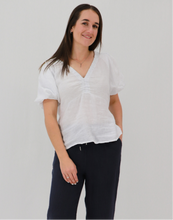 Load image into Gallery viewer, Charlotte Puff Sleeve Top - WHITE
