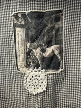 Load image into Gallery viewer, Prairie Shirt Dress - CHARCOAL GINGHAM
