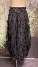 Load image into Gallery viewer, #5438 Bubble hem black lace midi skirt

