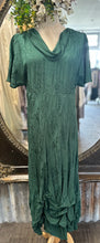 Load image into Gallery viewer, Valentina Dress - EMBOSSED EMERALD SATIN

