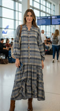 Load image into Gallery viewer, Armani Dress - DENIM PLAID
