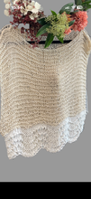 Load image into Gallery viewer, Paula Singlet - WHITE/NATURAL
