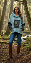 Load image into Gallery viewer, Fleece Hoodie - SEAFOAM - S/M
