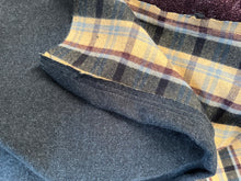 Load image into Gallery viewer, Wool Patch Blanket - PLAID GOLD
