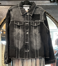Load image into Gallery viewer, Denim Patch Jacket - BLACK
