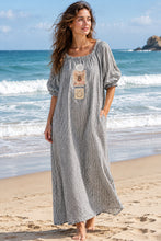 Load image into Gallery viewer, Prairie Dress: CHARCOAL CHECK
