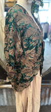 Load image into Gallery viewer, Front Tie Top - EMERALD/CHESTNUT
