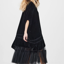 Load image into Gallery viewer, Velvet Coat - BLACK - SALE!!
