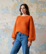 Load image into Gallery viewer, Mohair Sweater - TANGERINE
