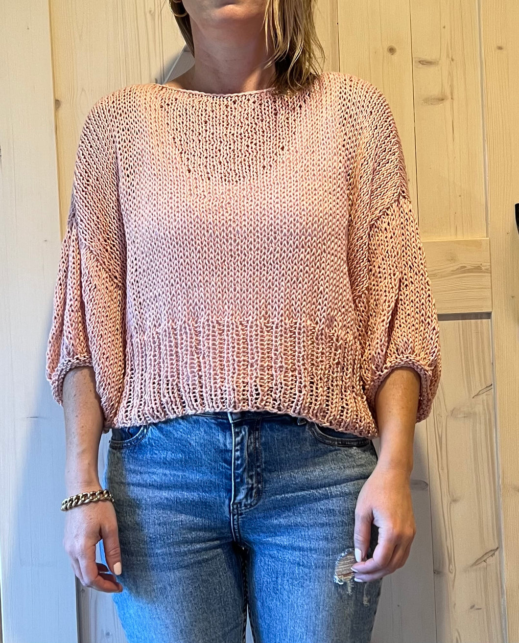 Belle Peony Cotton Sweater