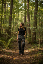 Load image into Gallery viewer, Patch Denims - BLACK WASH

